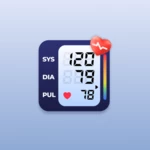 blood pressure app: bp tracker android application logo